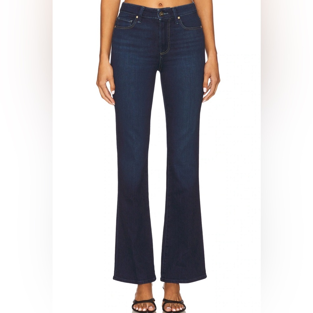 PAIGE Canyon Flare Dark Navy Flare Jeans  (B7)